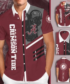 Alabama Crimson Tide Football Team All Over Print 3D Hawaiian Shirt-Red, Ideal for Fans