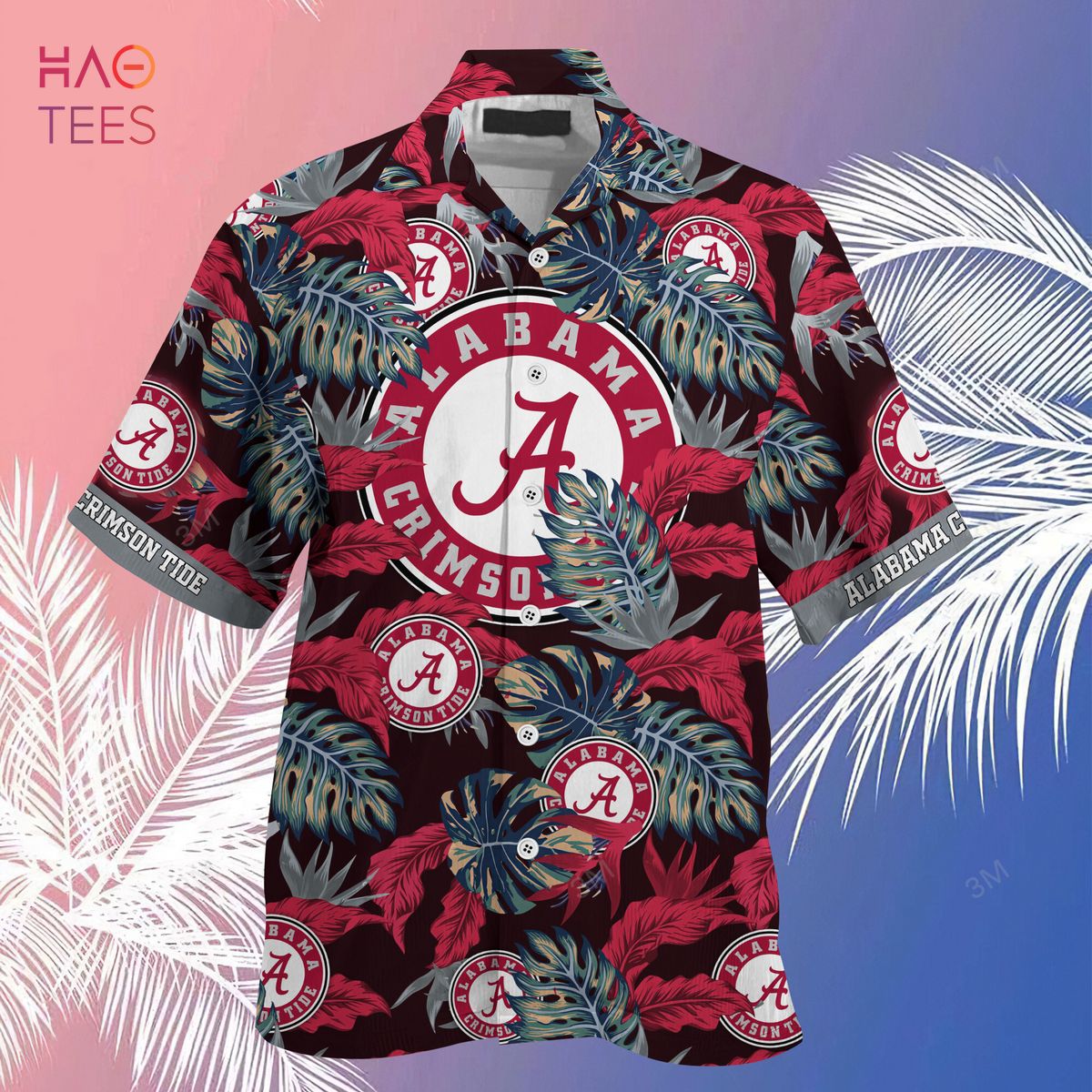 Alabama Crimson Tide Hawaiian Shirt & Shorts - Stress Blessed Obsessed for Fans
