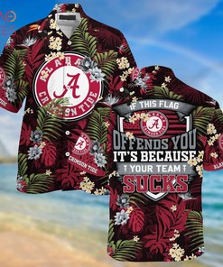 Alabama Crimson Tide Hawaiian Shirt & Shorts - Tropical Patterns for Fans.