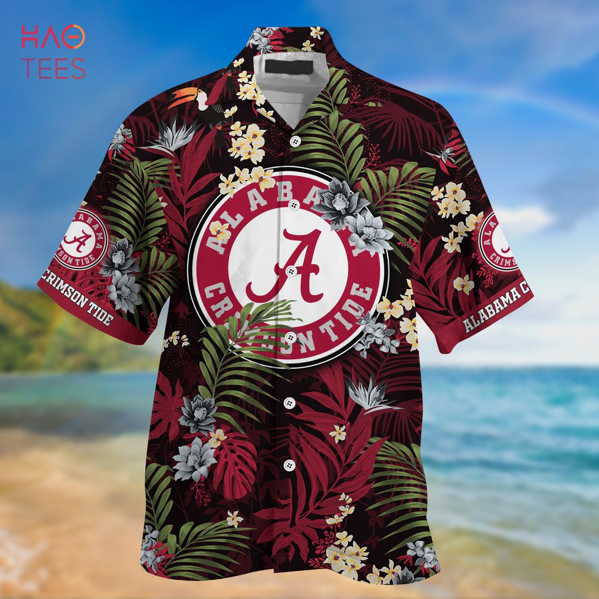 Alabama Crimson Tide Hawaiian Shirt & Shorts - Tropical Patterns for Fans.