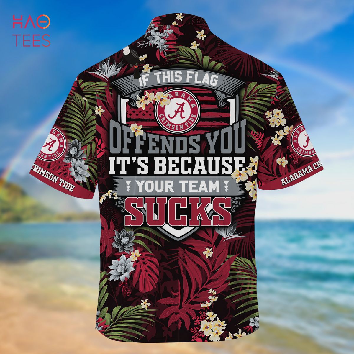 Alabama Crimson Tide Hawaiian Shirt & Shorts - Tropical Patterns for Fans.