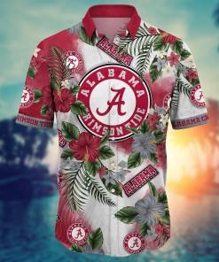 Alabama Crimson Tide NCAA Flower Hawaii Shirt For Fans Ver 1
