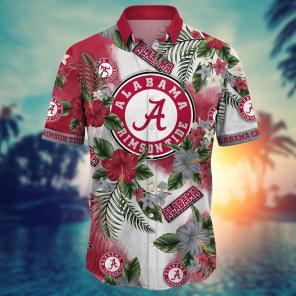 Alabama Crimson Tide NCAA Flower Hawaii Shirt For Fans Ver 1