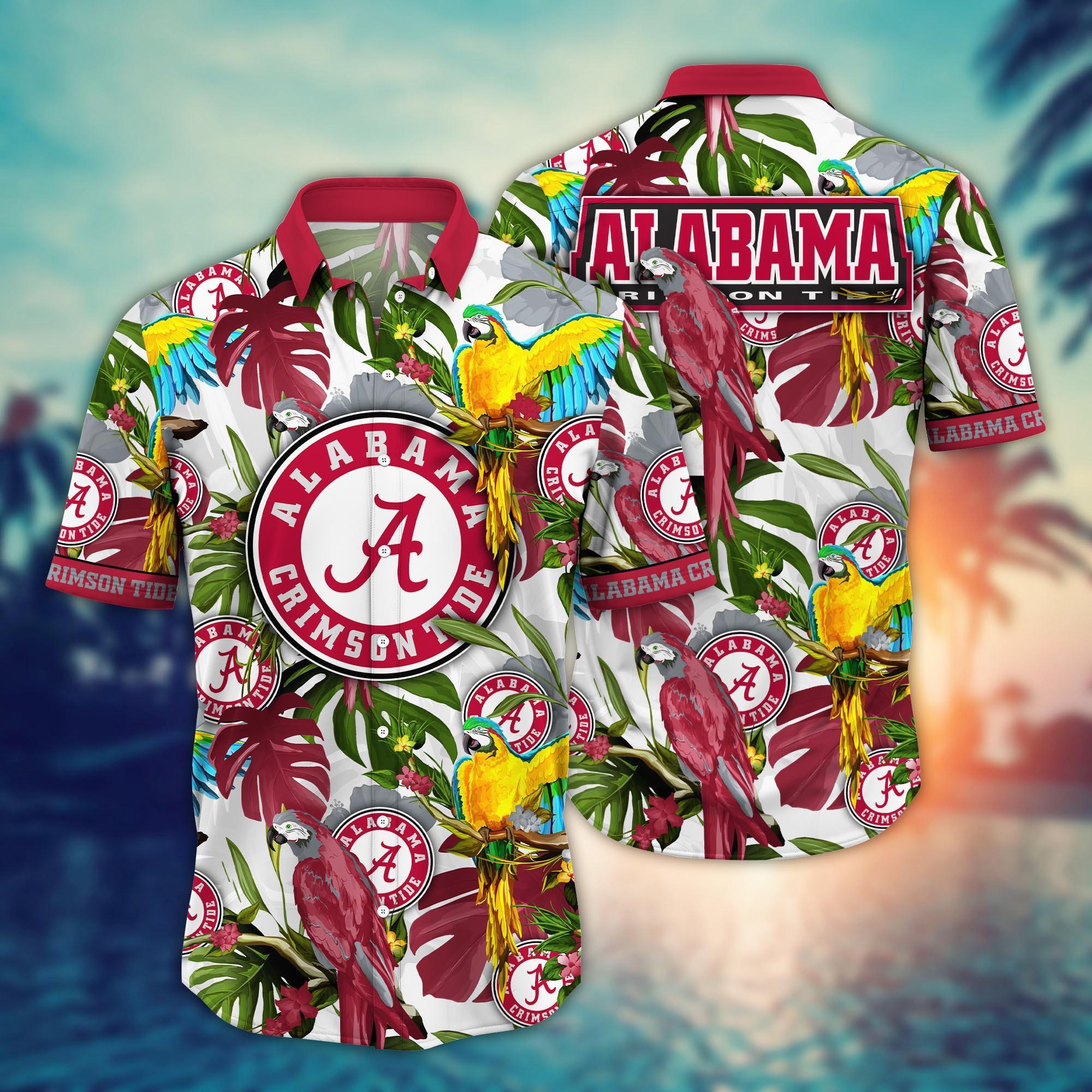 Alabama Crimson Tide NCAA Flower Hawaii Shirt For Fans Ver 10