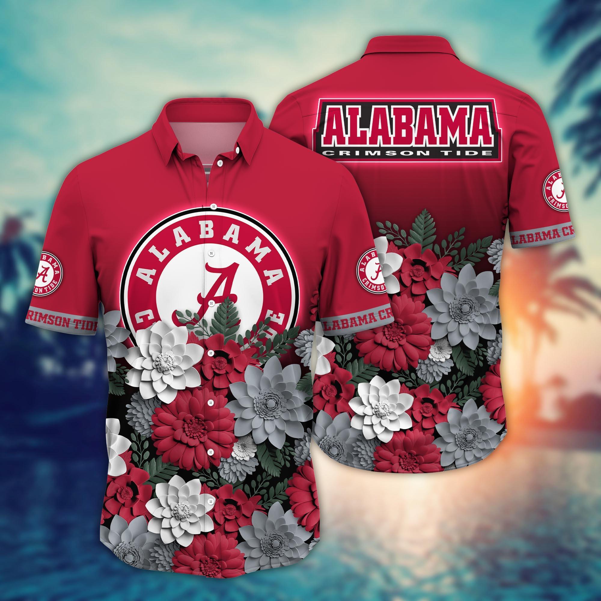 Alabama Crimson Tide NCAA Flower Hawaii Shirt For Fans Ver 15