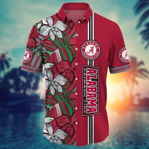 Alabama Crimson Tide NCAA Flower Hawaii Shirt For Fans Ver 16