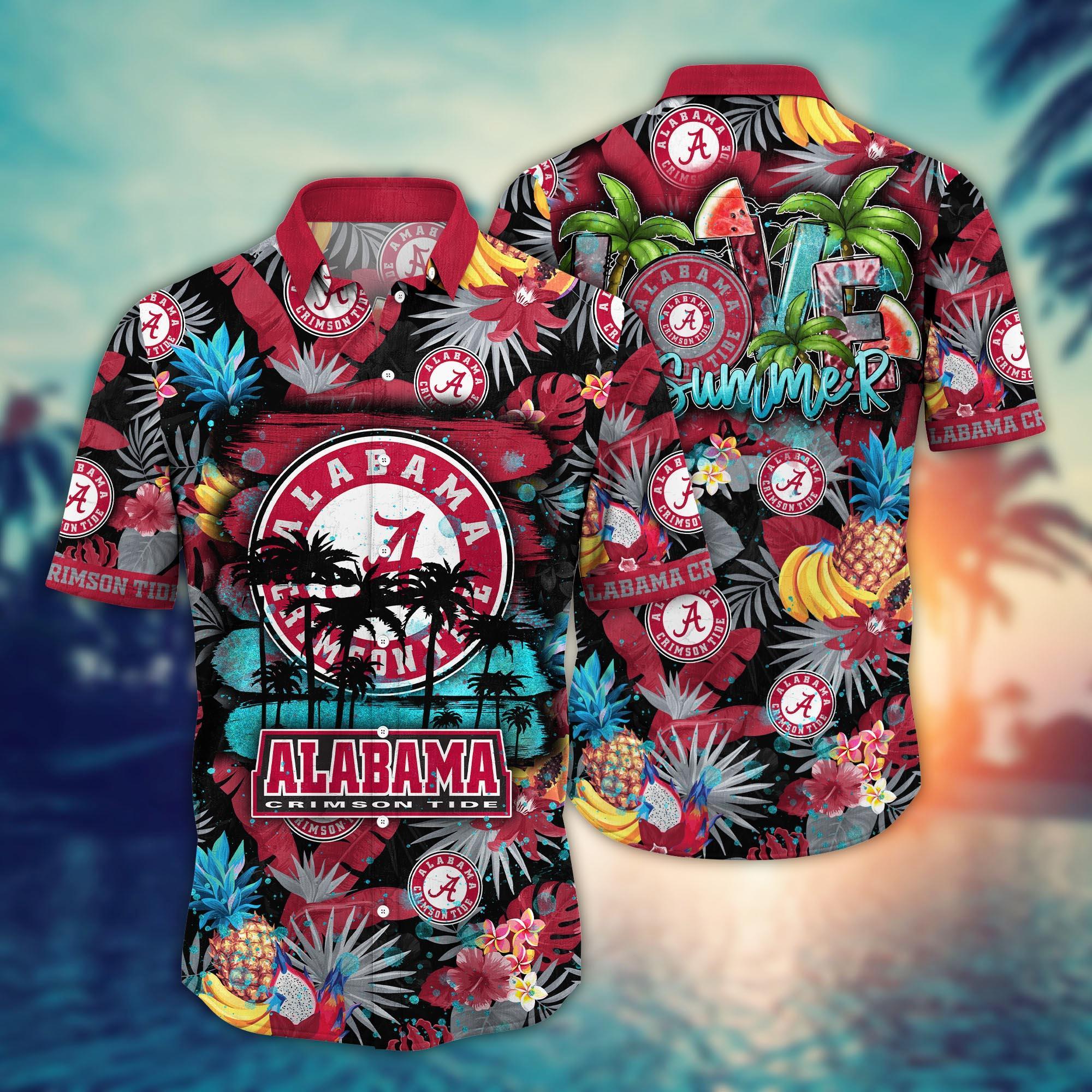 Alabama Crimson Tide NCAA Flower Hawaii Shirt For Fans Ver 17