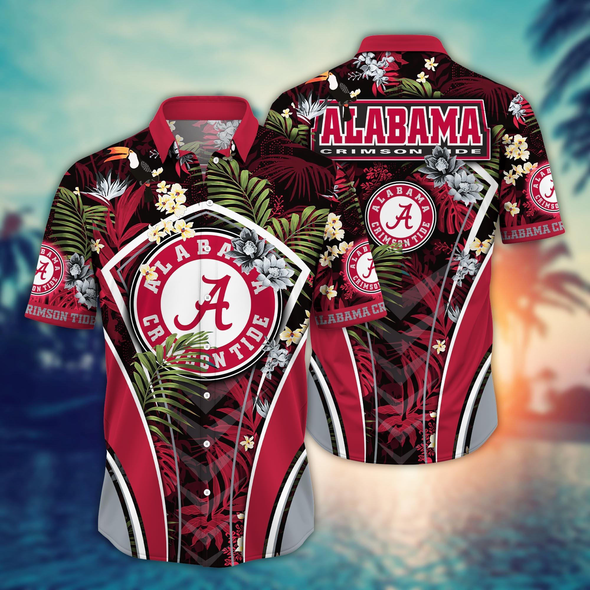 Alabama Crimson Tide NCAA Flower Hawaii Shirt For Fans Ver 18