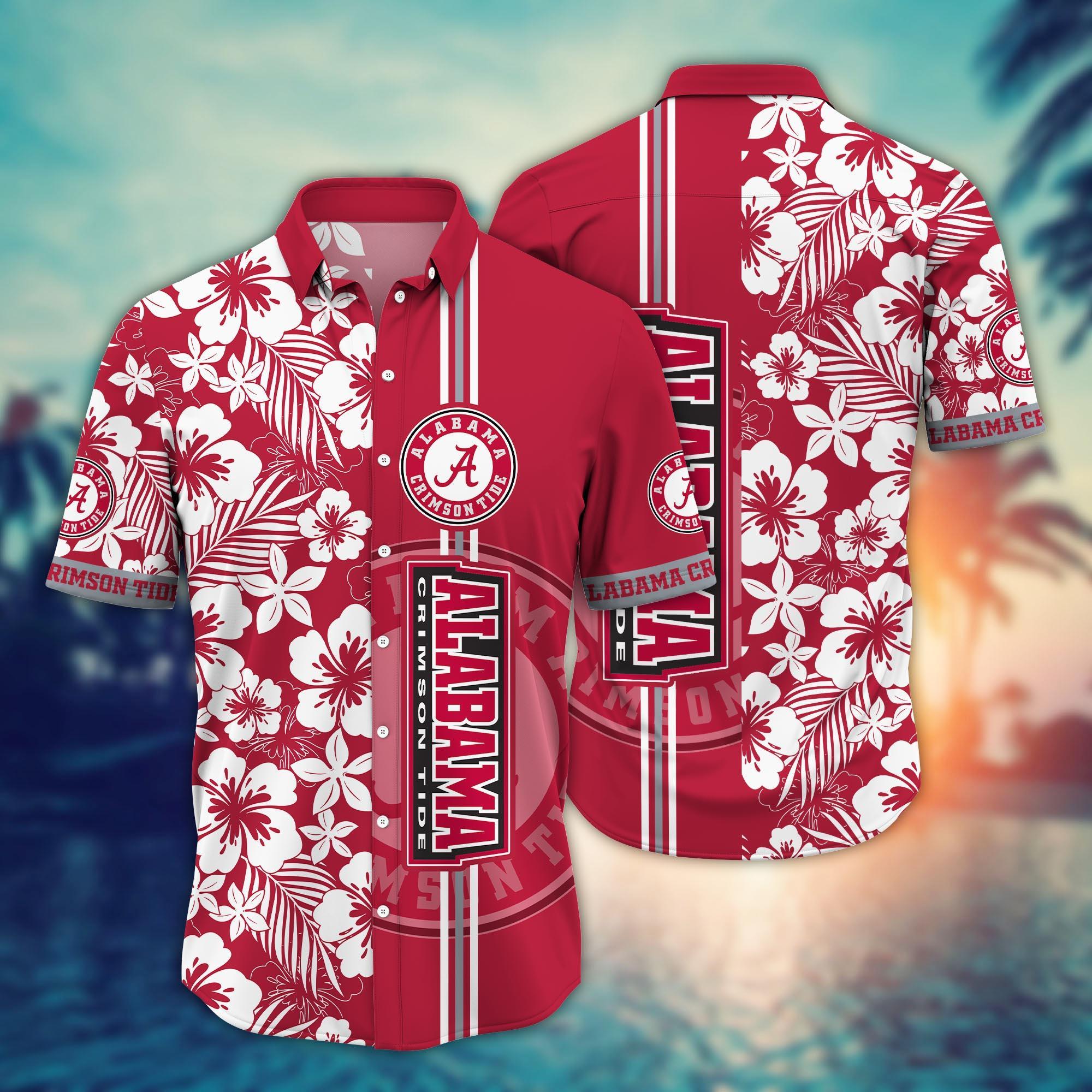 Alabama Crimson Tide NCAA Flower Hawaii Shirt For Fans Ver 19