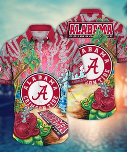 Alabama Crimson Tide NCAA Flower Hawaii Shirt For Fans Ver 2