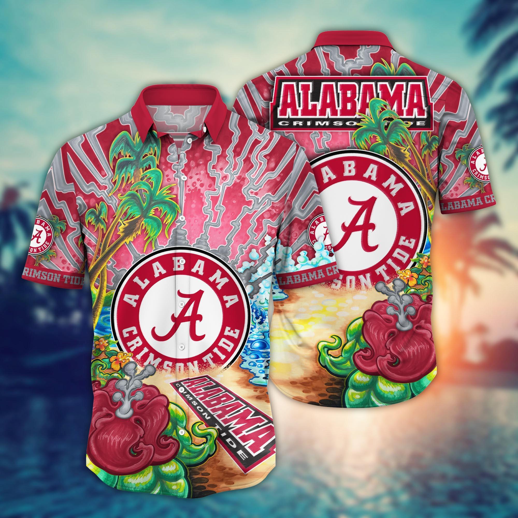 Alabama Crimson Tide NCAA Flower Hawaii Shirt For Fans Ver 2
