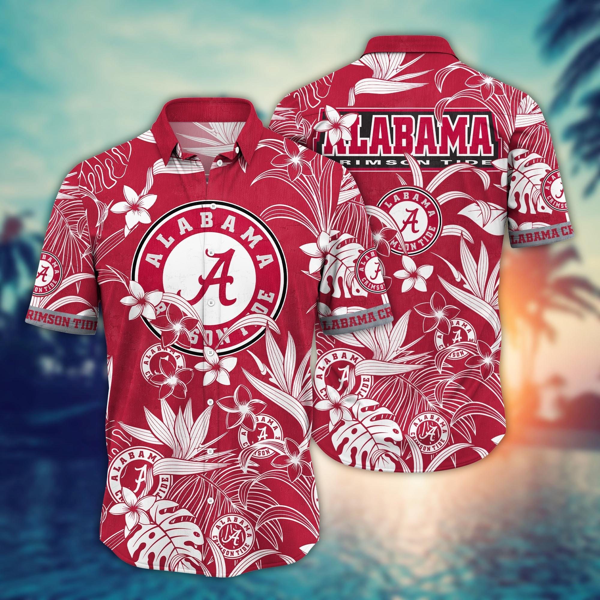 Alabama Crimson Tide NCAA Flower Hawaii Shirt For Fans Ver 28
