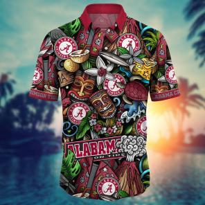 Alabama Crimson Tide NCAA Flower Hawaii Shirt For Fans Ver 31