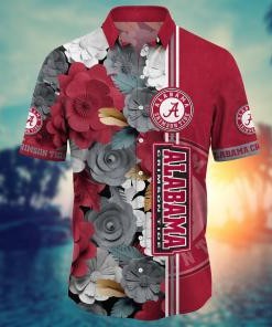 Alabama Crimson Tide NCAA Flower Hawaii Shirt For Fans Ver 36