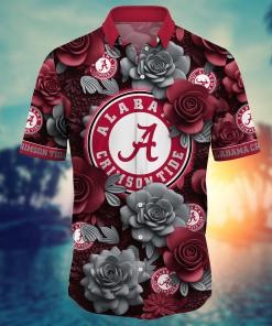 Alabama Crimson Tide NCAA Flower Hawaii Shirt For Fans Ver 37