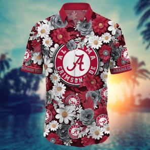 Alabama Crimson Tide NCAA Flower Hawaii Shirt For Fans Ver 4