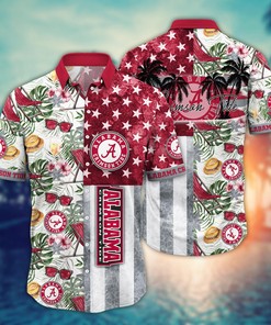 Alabama Crimson Tide NCAA Flower Hawaii Shirt For Fans Ver 8