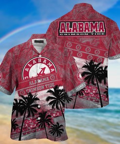 Alabama Crimson Tide NCAA Palm Tree Pattern Hawaii Shirt For Sports Fans
