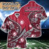 Alabama Crimson Tide NCAA US Flag Flower Hawaii Shirt For Fans