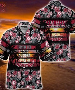 Alabama Crimson Tide Sports Enthusiasts Floral Summer Hawaiian Shirt 