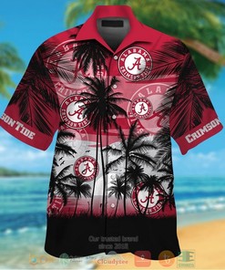 Alabama Crimson Tide Tropical Hawaiian Shirt and Shorts - Perfect for Summer