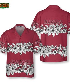 Alabama Flower Hawaiian Shirt for Fans