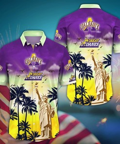 Albany Great Danes NCAA Flower Hawaii Shirt For Fans Ver 1