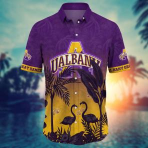 Albany Great Danes NCAA Flower Hawaii Shirt For Fans Ver 11
