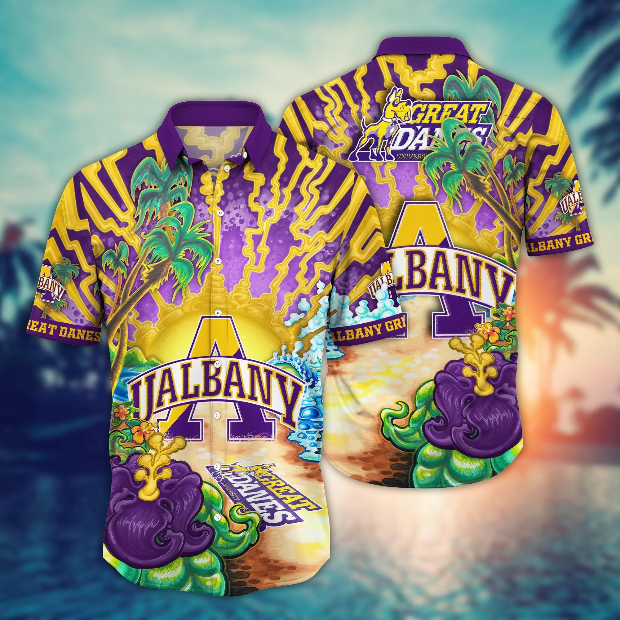 Albany Great Danes NCAA Flower Hawaii Shirt For Fans Ver 20