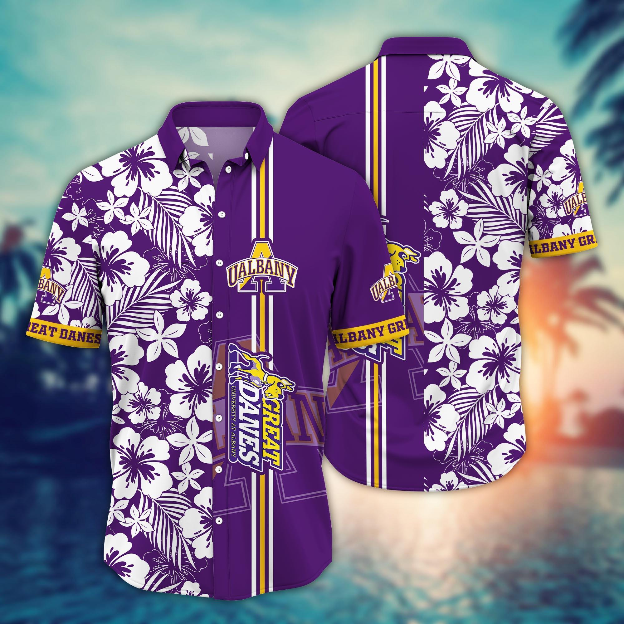 Albany Great Danes NCAA Flower Hawaii Shirt For Fans Ver 26