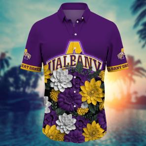 Albany Great Danes NCAA Flower Hawaii Shirt For Fans Ver 28
