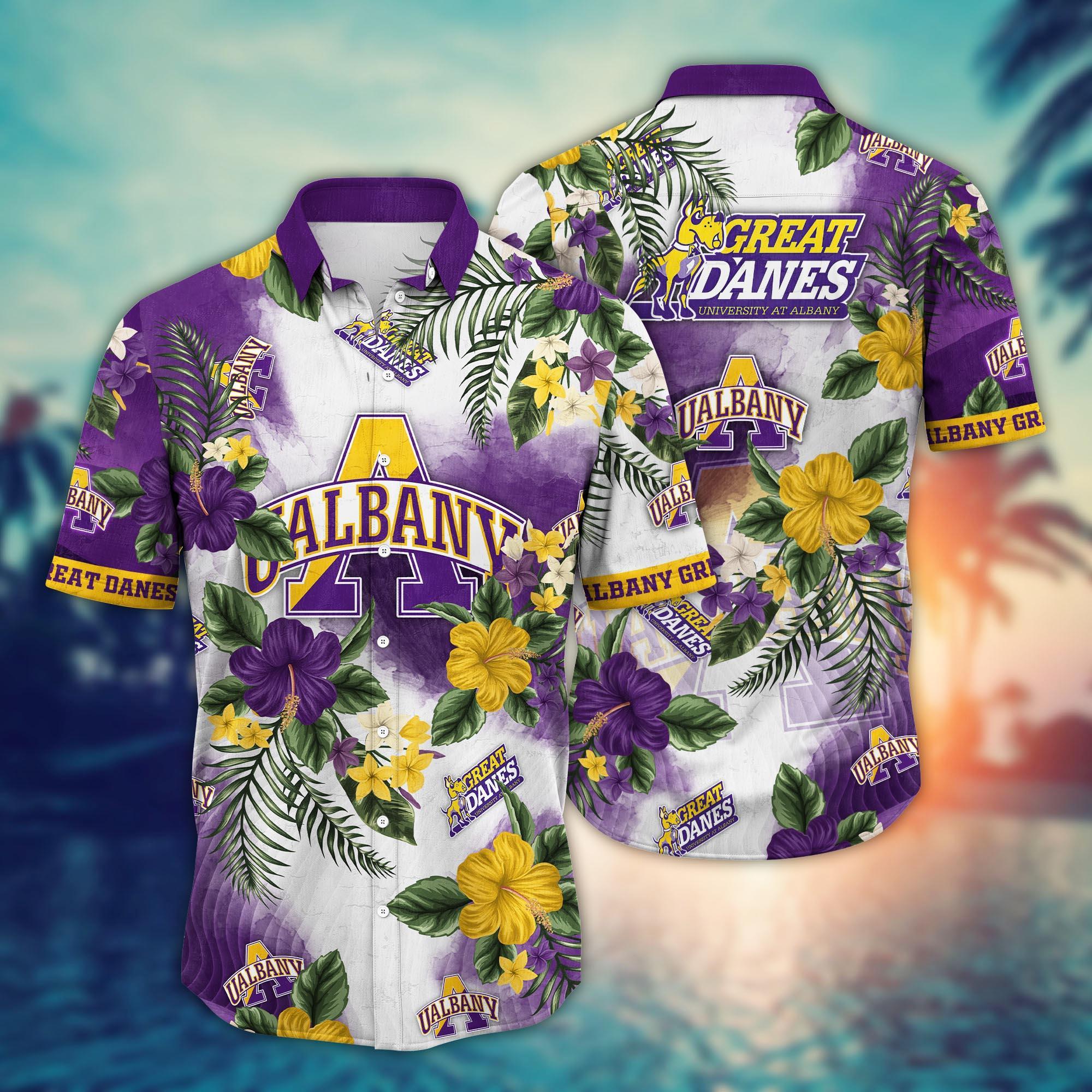 Albany Great Danes NCAA Flower Hawaii Shirt For Fans Ver 30