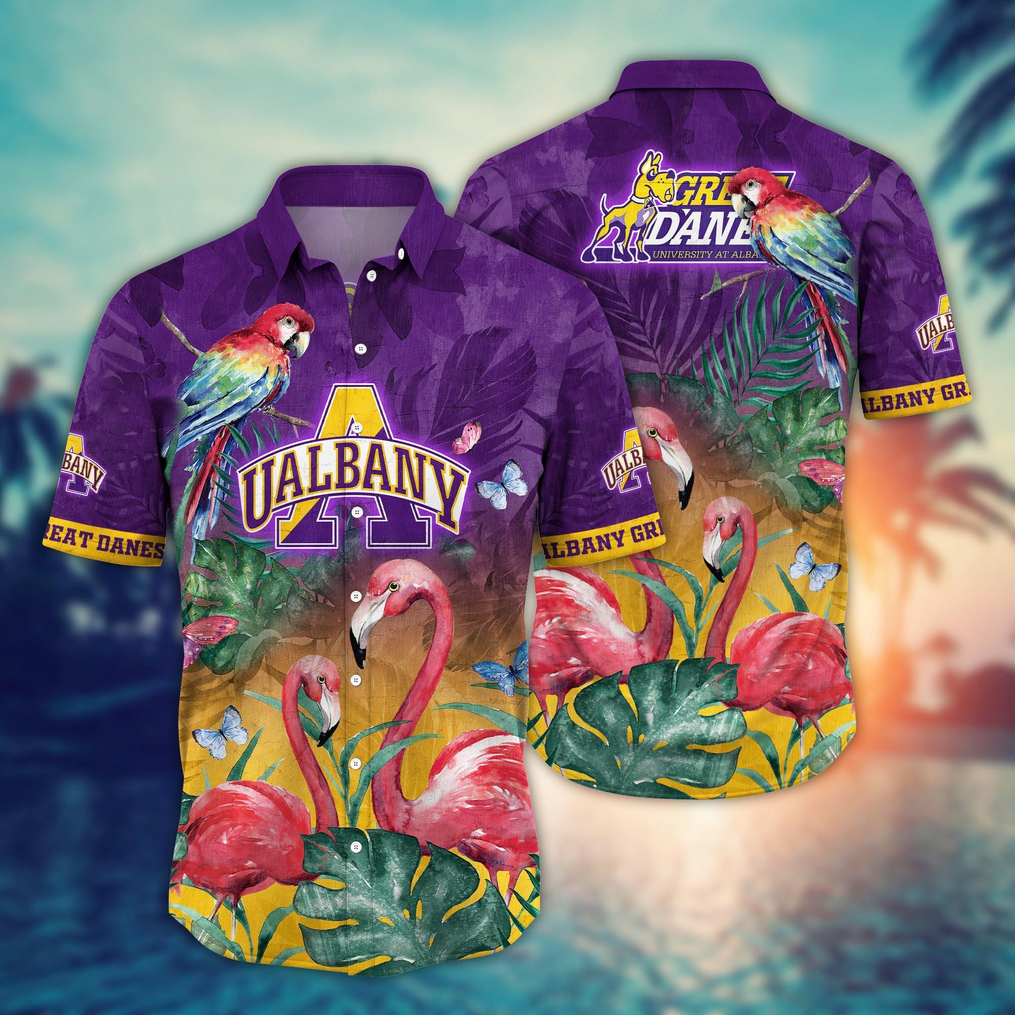 Albany Great Danes NCAA Flower Hawaii Shirt For Fans Ver 31
