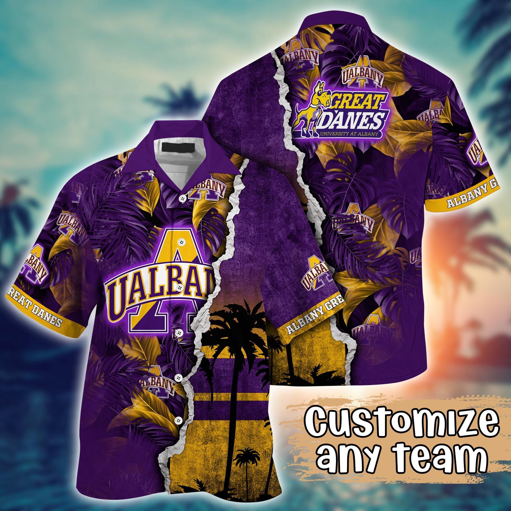 Albany Great Danes NCAA Flower Hawaii Shirt For Fans Ver 36