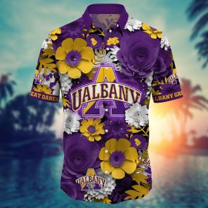 Albany Great Danes NCAA Flower Hawaii Shirt For Fans Ver 37