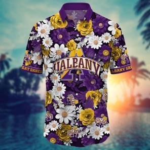 Albany Great Danes NCAA Flower Hawaii Shirt For Fans Ver 5