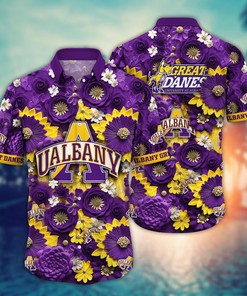 Albany Great Danes NCAA Hawaiian Shirt for This Summer Customize Shirt Any Team