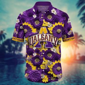 Albany Great Danes NCAA Hawaiian Shirt for This Summer Customize Shirt Any Team