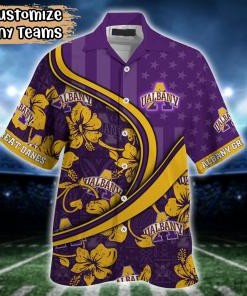 Albany Great Danes NCAA US Flag Flower Hawaii Shirt For Fans