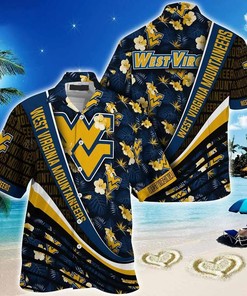 All-Over Print Hawaiian Shirt for West Virginia Mountaineers Fans 