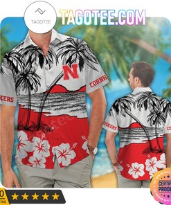 Aloha! Add This Nebraska Cornhuskers Hawaii Shirt with Beach Short to Your Collection