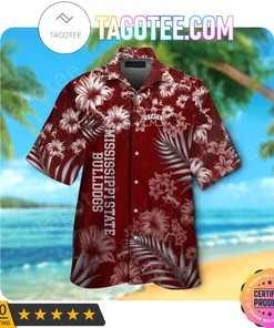Aloha Bulldogs! Mississippi State Bulldogs Hawaii Shirt with Beach Short