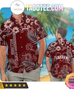 Aloha Bulldogs! Mississippi State Bulldogs Hawaii Shirt with Beach Short