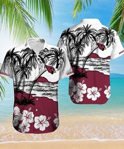 Arizona Cardinals Football Hawaiian Shorts with Button Closure for Men and Women 