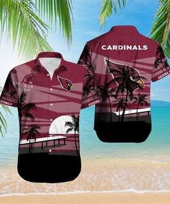 Arizona Cardinals Hawaiian Shirt and Shorts Set with Button Closure for Men and Women 