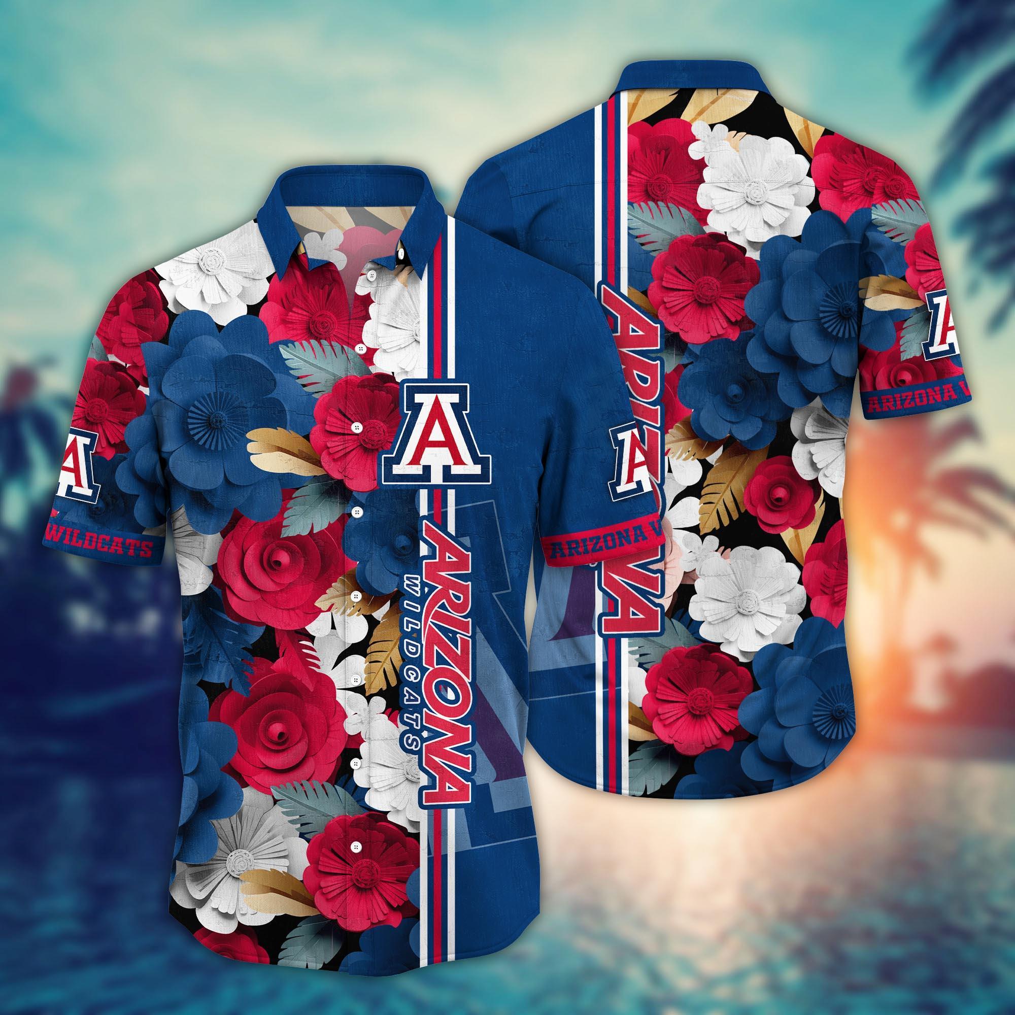 Arizona Wildcats NCAA Flower Hawaii Shirt For Fans Ver 26