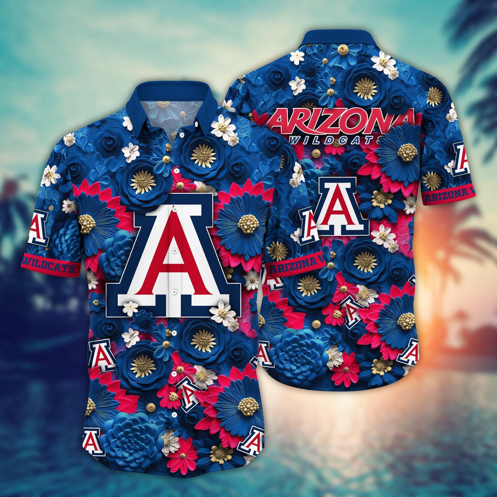 Arizona Wildcats NCAA Hawaiian Shirt for This Summer Customize Shirt Any Team