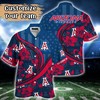 Arizona Wildcats NCAA US Flag Flower Hawaii Shirt For Fans