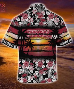 Arkansas Razorbacks Floral Patterned Hawaiian Shirt - Perfect for Sports Enthusiasts