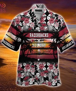 Arkansas Razorbacks Floral Patterned Hawaiian Shirt - Perfect for Sports Enthusiasts 